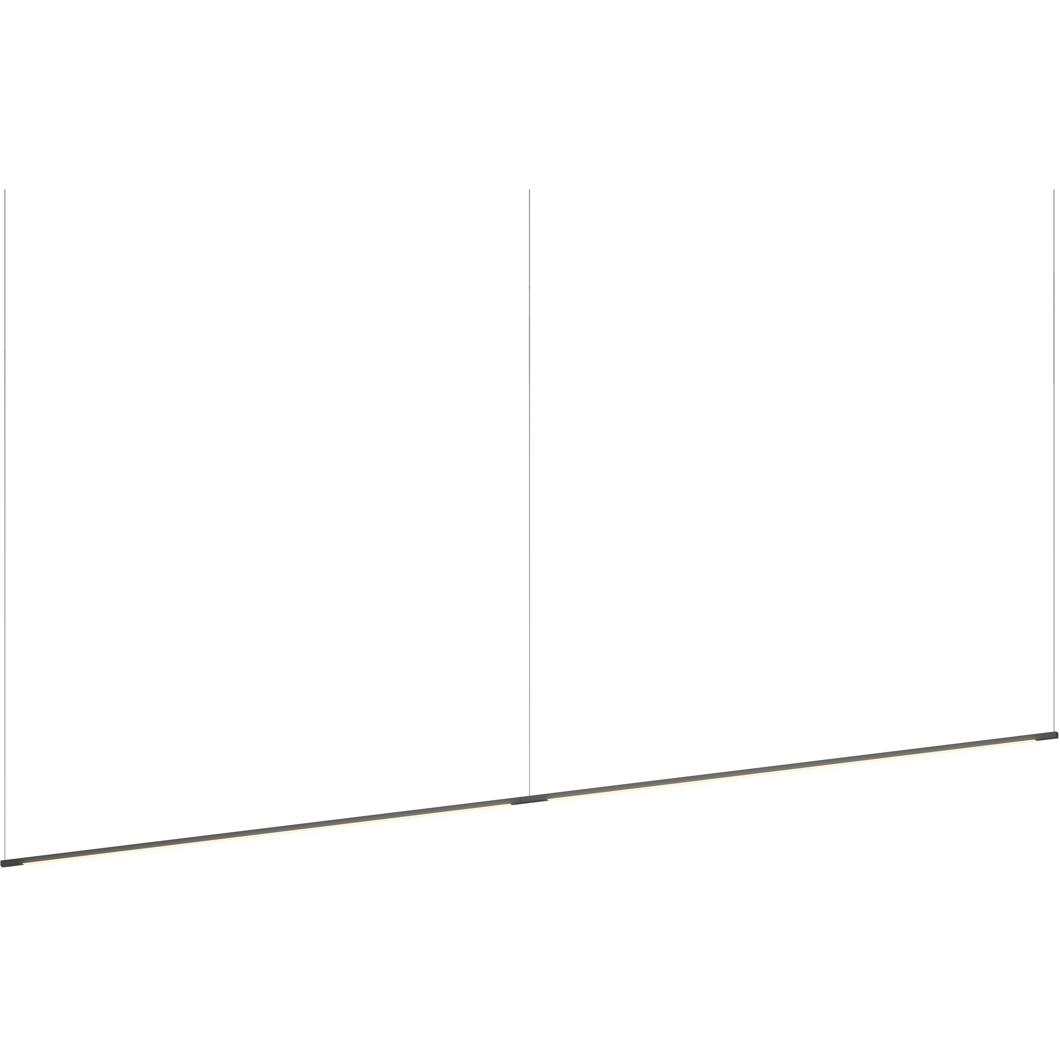 Z-Bar LED 0.5 inch Matte Black Pendant Ceiling Light